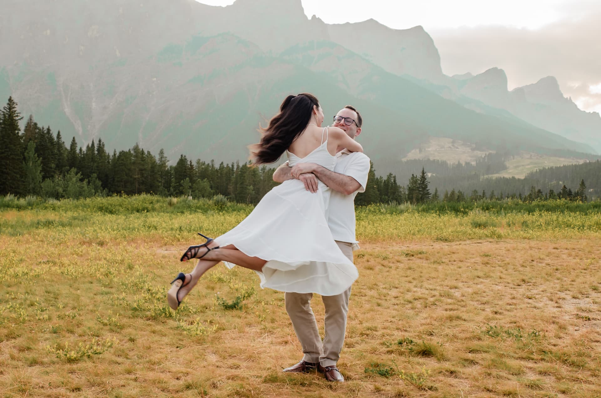 Nathalie and David in the Canadian Rockies